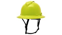 Pyramex Hpt256131V Ridgeline T2 Full Brim Type 2 Hard Hat, Vented, 6 Point Ratchet Suspension, Hi-Vis Lime