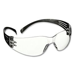 3M Sf101Af-Blk Securefit 100 Series Safety Glasses, Polycarbonate, Anti-Scratch, Anti-Fog, Clear Pc Frame