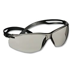 3M Sf507Af-Blk Securefit 500 Series Safety Glasses, Polycarbonate, Anti-Scratch, Anti-Fog, Gray I/O Shade, Black Plastic Frame