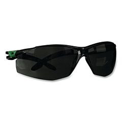 3M Sf550Af-Grn Securefit 500 Series Safety Glasses, Polycarbonate, Anti-Scratch, Anti-Fog, 5.0 Ir Shade, Green/Black Pc Frame