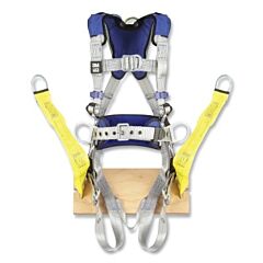 3M Dbi-Sala 1401147 Exofit X100 Comfort Construction Climbing/Positioning Safety Harness, Back/Front/Hip D-Rings, Large, Pass-Thru/Tongue
