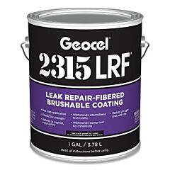 Geocel Gc69400 2315Lrf Leak Repair-Fibered Brushable Coating, 5 Gal, Pail, Clear