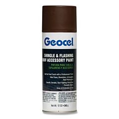 Geocel Gc91104-6X Shingle And Flashing Roof Accessory Spray Paint, 12 Oz, Aerosol Can, Brown