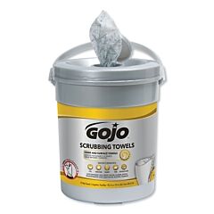 Gojo 6396-06 Scrubbing Wipes, Citrus, Bucket, 72 Wipes