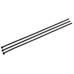 3M 593056 Standard Cable Ties, Ct15Bk50-D, 50 Lb Tensile Strength, 14-3/5 In, Uv Black, 500 Per Bag