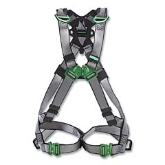 Msa 10195074 V-Fit Full-Body Harness, Back/Shoulder D-Rings, Std, Qc Chest/Leg Strap Buckles, Shoulder Padding
