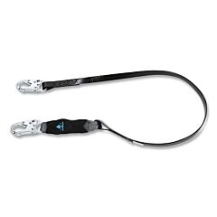 Msa 10206832 V-Series Anti-Corrosion Safety Lanyard, Web, 6 Ft, Small Steel Snaphooks, Single, 310 Lb