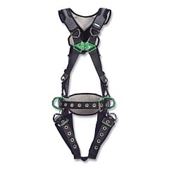 Msa 10211328 V-Flex Full-Body Harness, Construction, Back/Hips D-Rings, Xs, Qc Chest/Leg Tongue-Buckles, Leg/Shoulder/Waist Padding
