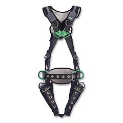 Msa 10211329 V-Flex Full-Body Harness, Construction, Back/Hips D-Rings, Std, Qc Chest/Leg Tongue-Buckles, Leg/Shoulder/Waist Padding