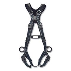 Msa 10252205 V-Fit Arc Flash Full-Body Harness, Back/Hips D-Rings, Xs, Qc Chest/Leg Strap Buckles, Shoulder Padding