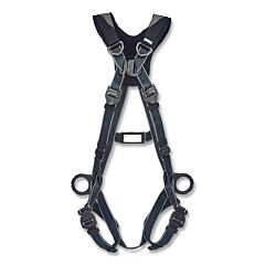 Msa 10252206 V-Fit Arc Flash Full-Body Harness, Back/Hips D-Rings, Standard, Qc Chest/Leg Strap Buckles, Shoulder Padding