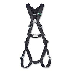 Msa 10252211 V-Form Arc Flash Harness, Back D-Ring, Extra Small, Quick-Connect Leg Straps