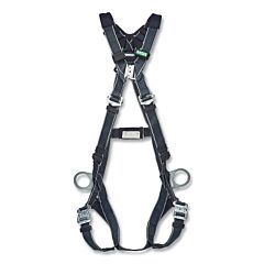 Msa 10252247 V-Form Welding Full-Body Harness, Back/Hips D-Rings, Super Extra Large, Quick-Connect Leg Straps