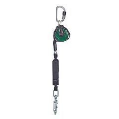 Msa Vtohg-031-De-A V-Tec Personal Fall Limiter, Single Leg, 10 Ft Galvanized Steel Line, 310 Lb Load Cap, Altak Top, 36Cs Bottom
