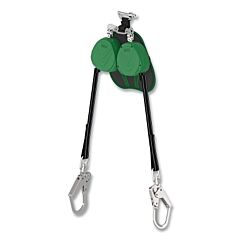 Msa Vtohw-022-Ra-Af V-Tec Arc Flash Self-Retracting Lifeline, Twin Leg, 6.5 Ft Web Line, 400 Lb Load Cap, Altak Top, Al36Cl Bottom