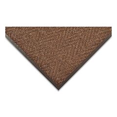 Notrax 105S0036Br Low-Profile Light-Weight Chevron Entrance Mat, 105, 5/16 In X 3 Ft W X 6 Ft L, Needle-Punched Yarn, Vinyl Backing, Brown