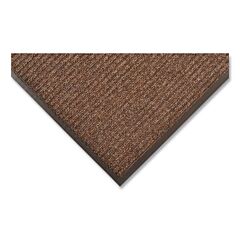 Notrax 109S0023Br Brush Step Low-Profile Scraper Entrance Mat, 109, 5/16 In X 2 Ft W X 3 Ft L, Needle-Punched Yarn, Vinyl Backing, Brown