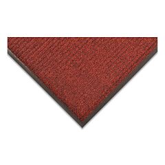 Notrax 109S0023Rb Brush Step Low-Profile Scraper Entrance Mat, 109, 5/16 In X 2 Ft W X 3 Ft L, Needle-Punched Yarn, Vinyl Backing, Red/Black
