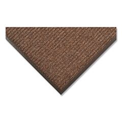 Notrax 109S0034Br Brush Step Low-Profile Scraper Entrance Mat, 109, 5/16 In X 3 Ft W X 4 Ft L, Needle-Punched Yarn, Vinyl Backing, Brown
