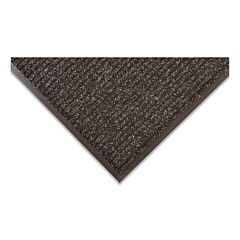 Notrax 109S0036Ch Brush Step Low-Profile Scraper Entrance Mat, 109, 5/16 In X 3 Ft W X 6 Ft L, Needle-Punched Yarn, Vinyl Backing, Charcoal