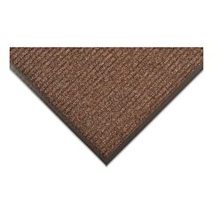 Notrax 109S0046Br Brush Step Low-Profile Scraper Entrance Mat, 109, 5/16 In X 4 Ft W X 6 Ft L, Needle-Punched Yarn, Vinyl Backing, Brown