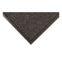 Notrax 109S0310Ch Brush Step Low-Profile Scraper Entrance Mat, 109, 5/16 In X 3 Ft W X 10 Ft L, Needle-Punched Yarn, Vinyl Backing, Charcoal