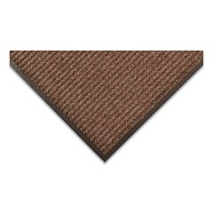 Notrax 117S0035Br Heritage Rib Heavy-Weight Scraper Entrance Mat, 117, 3/8 In X 3 Ft W X 5 Ft L, Needle-Punched Yarn, Vinyl Backing, Brown