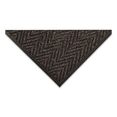 Notrax 118S0034Ch Arrow Trax Low-Profile Scraper Entrance Mat, 118, 3/8 In X 3 Ft W X 4 Ft L, Needle-Punched Yarn, Vinyl Backing, Charcoal
