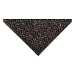 Notrax 118S0036Ch Arrow Trax Low-Profile Scraper Entrance Mat, 118, 3/8 In X 3 Ft W X 6 Ft L, Needle-Punched Yarn, Vinyl Backing, Charcoal