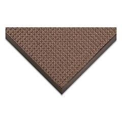Notrax 166S0034Br Guzzler Scraping And Moisture Trap Entrance Mat, 3/8 In X 3 Ft W X 4 Ft L, Polypropylene/Rubber, Brown