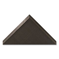 Notrax 345S1624Bl Rubber Brush Scraper Exterior Entrance Mat, 345, 1/2 In X 16 In W X 24 In L, Natural Rubber, Black