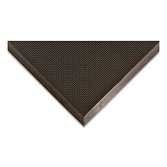 Notrax 345S2432Bl Rubber Brush Scraper Exterior Entrance Mat, 345, 1/2 In X 24 In W X 32 In L, Natural Rubber, Black