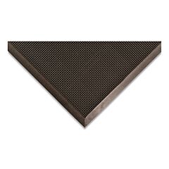 Notrax 345S3660Bl Rubber Brush Scraper Exterior Entrance Mat, 345, 1/2 In X 36 In W X 60 In L, Natural Rubber, Black
