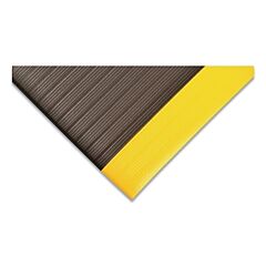 Notrax 410R0348By Airug Anti-Fatigue Mat, 410, 3/8 In X 4 Ft W X 60 Ft L, Pvc Foam, Black/Yellow