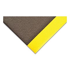 Notrax 415R0036By Pebble Step Sof-Tred Dyna-Shield Anti-Fatigue Mat, 415, 3/8 In X 3 Ft W X 60 Ft L, Pvc Foam, Black/Yellow