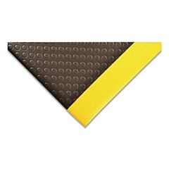 Notrax 417S0026By Bubble Sof-Tred Dyna-Shield Anti-Fatigue Mat, 417, 1/2 In X 2 Ft W X 6 Ft L, Pvc Foam, Black/Yellow
