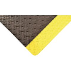 Notrax 510S0035Yb Diamond-Tuff Anti-Fatigue Mat, Max, 510, 1 In X 3 Ft W X 5 Ft L, Pvc Foam/Vinyl Laminate, Black/Yellow