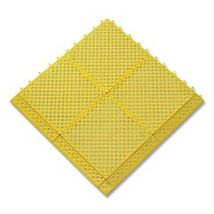 Notrax 523S1212Yl Modular Lok-Tyle Interlocking Drainage Mat, 523, 1/2 In X 12 In W X 12 L, Pvc, Yellow