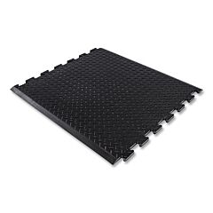 Notrax 545M2831Bl Diamond Top Interlock Rubber Traction Mat, 545, 1/2 In X 28 In W X 31 In L, Rubber, Center Style, Black