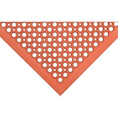 Notrax 562S0035Rd Sanitop Drainage Anti-Fatigue Mat, 562, 1/2 In X 3 Ft W X 5 Ft L, Nitrile, Red