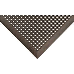 Notrax 599S0035Bl Oct-O-Flex Drainage Entrance Mat, 599, 1/2 In X 3 Ft W X 5 Ft L, Natural Rubber, Black