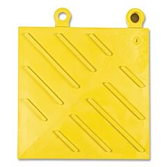 Notrax 620K0066Yl Diamond Flex-Lok Ramp, 620, 1 In X 6 In W X 6 In L, Corner, Pvc, Yellow