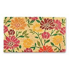 Notrax C11S1830Sd Coir Woven Front Door Mat, C11, 1/2 In X 18 In W X 30 In L, All Natural Coconut Fibers, Spring Daisies Design