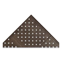 Notrax T23S0038Bl Multi-Mat Ii Reversible Drainage Mat, T23, 3/8 In X 3 Ft W X 8 Ft L, Microstop Natural Rubber, Black