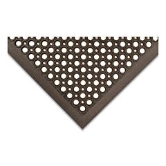 Notrax T30S0033Bl Competitor Large Drainage Hole Anti-Fatigue Mat, T30, 3 Ft W X 3 Ft L X 1/2 In, General Purpose Rubber, Black
