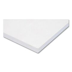 Notrax T46S4018Wh Plasti-Tuff White Plastic Cutting Board, 46, 1 In X 18 In W X 24 In L, Rectangular, White