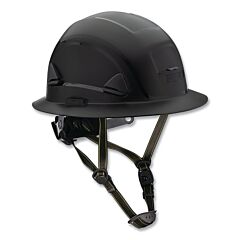 Honeywell Fibre-Metal Csh12011 Fibre-Metal Climbing Style Full Brim Safety Helmet, Type Ii, Class E, Ratchet Suspension, Non-Vented, Black