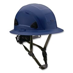 Honeywell Fibre-Metal Csh12071 Fibre-Metal Climbing Style Full Brim Safety Helmet, Type Ii, Class E, Ratchet Suspension, Non-Vented, Dark Blue