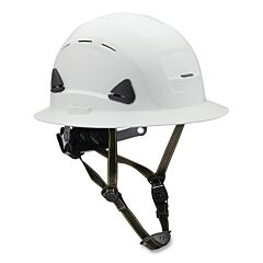 Honeywell Fibre-Metal Csh13001 Fibre-Metal Climbing Style Full Brim Safety Helmet, Type Ii, Class C, Ratchet Suspension, Vented, White