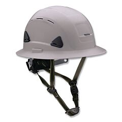 Honeywell Fibre-Metal Csh13009 Fibre-Metal Climbing Style Full Brim Safety Helmet, Type Ii, Class C, Ratchet Suspension, Vented, Gray